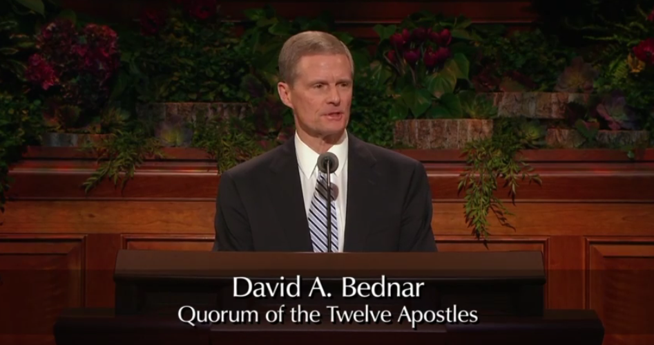 ldsconf's tweet photo. “Inability to do many things can direct focus on a few to things of greatest importance.”#ElderBednar | #ldsconf | http://t.co/yycszGH13o