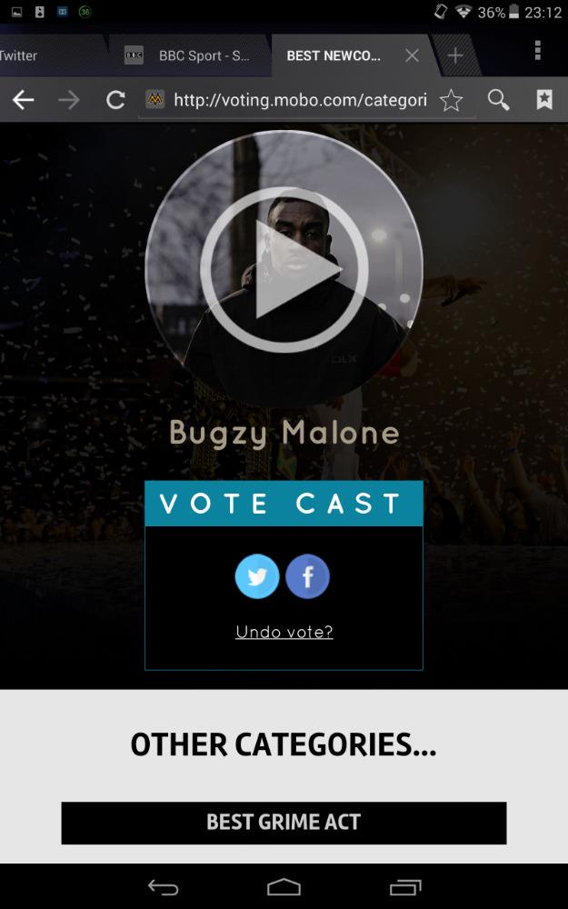 Bordering_crazy's tweet photo. Had to vote for @thebugzymalone his music so real helped me thru some hard times #0161 #mannyonmap http://t.co/VyRJCMBbUu
