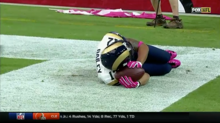 RamsNation14's tweet photo. Shhhhh. Stedman's sleeping. http://t.co/CgTS8hoePp