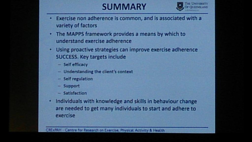 Mark_MatthewsNZ's tweet image. Great summary on Ex adherence by Prof Coombes at #APAConnect2015 @Bill_Vicenzino @MichaelRathleff