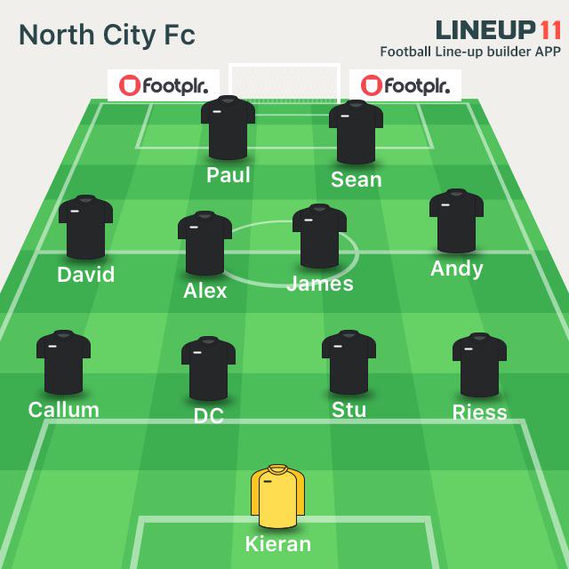 #lineup11 6-2 defeat against <a href="/garnocksundayfc/">Garnock Sunday F.C.</a> 
Subs: Darren, Neil, Jay, Ryan &amp; Joe
Goals: Paul &amp; Sean
