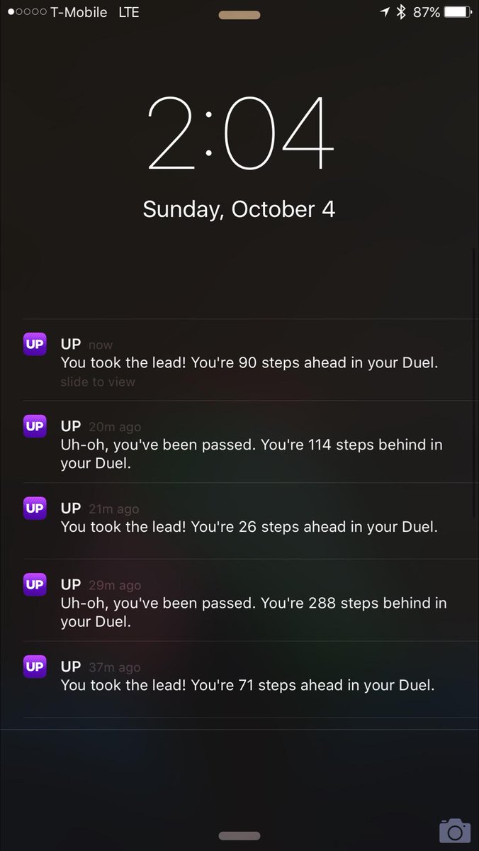 michaelo's tweet image. Please stop telling me the status every five minutes @jawbone. #TooManyNotifications