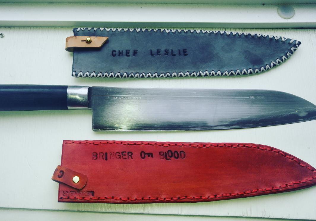 BlinkRestaurant's tweet photo. Staff party #knifeoff between @chrisdewling @LeslieEchino. Who wins? http://t.co/mId02UQz8Z