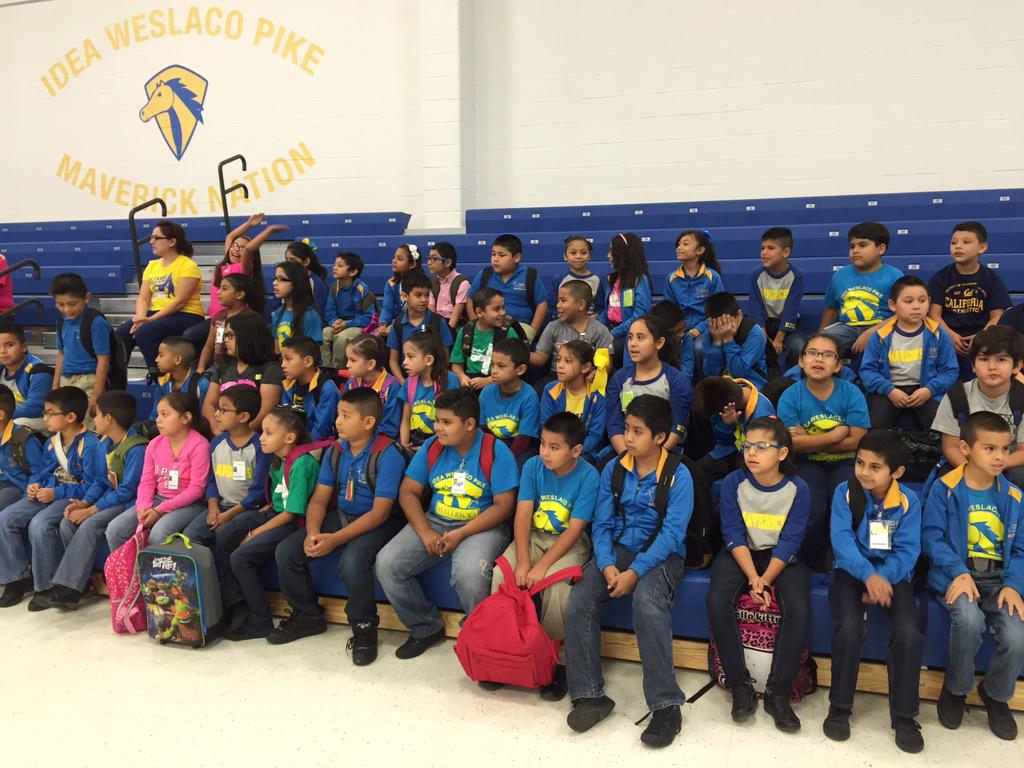 IWPIKE_3rd's tweet photo. 3rd graders @IDEAWeslacoPike  have their IA 1 pep rally!! @lizalvarado0514 @joanngama http://t.co/b0YD2OrwxR