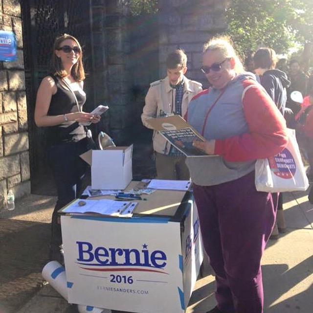 BernieWaHi's tweet image. Mark of success: A Republican re-registered Democrat today to vote  Bernie in the Primary! #FeelTheBern #Bernie2016