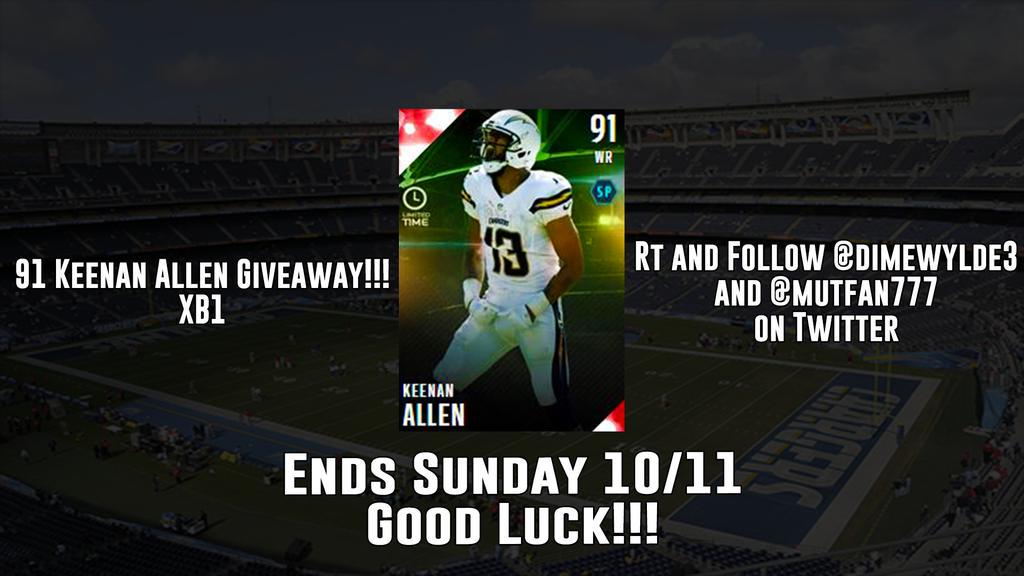 DIMEx619's tweet image. KEENAN ALLEN TOTW GIVEAWAY!!! @WeFindGiveaways