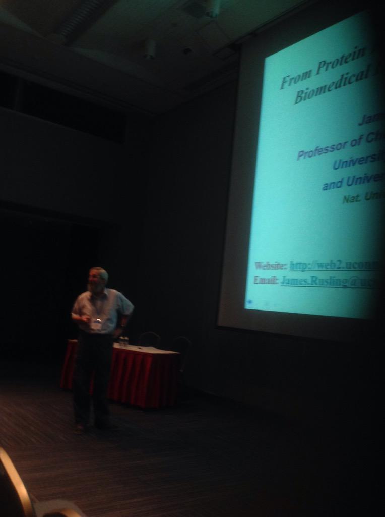 arri_aus's tweet image. #bioelectrochemistry prize lecture by Jim Rusling of @UConnChem #ise2015