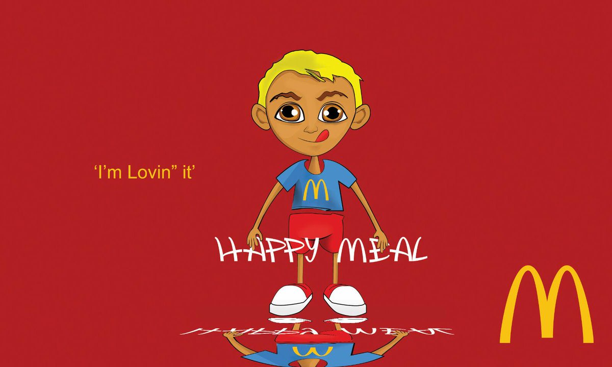 BlackBoldSA's tweet photo. Mc Donalds happy meal character Design http://t.co/299DzO7Gu8