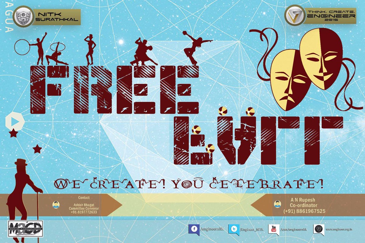 Engineer_NITK's tweet photo. FREE FALL, tired of all the technical events happening around NITK, come join us at FREEFALL for some entertainment. http://t.co/P6QL13zAlX