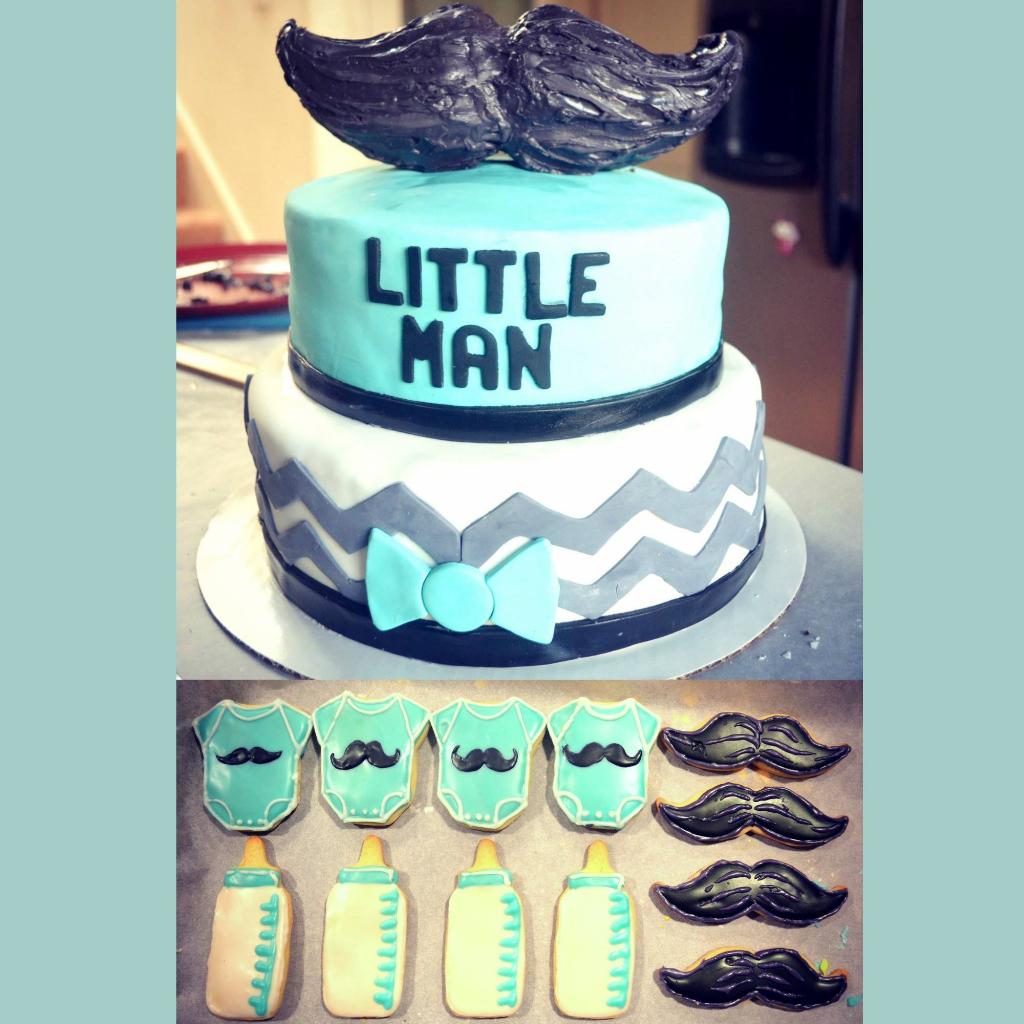 poweredsugar's tweet photo. #mustache #babyshower #littleman #imustacheyouaquestion #cake #cookies #bakery #baking #PoweredSugarBakeShoppe http://t.co/J6wi5unwyf