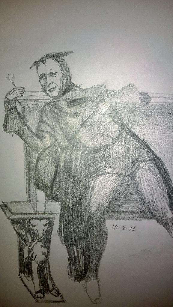 Cinderella_ED's tweet photo. #drawlloween 10-2 devil 10-3 goblin 10-4 vampire http://t.co/Gs61hyZbYp