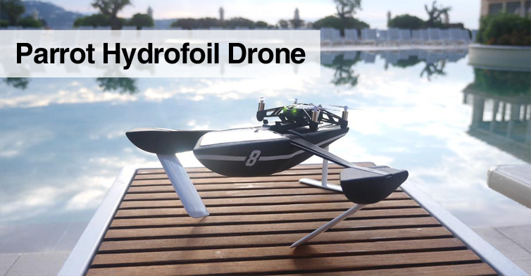 This is so cool! The new #MiniDrone #Hydrofoil from #Parrot unites water and air! #expansys goo.gl/ZMQ3se