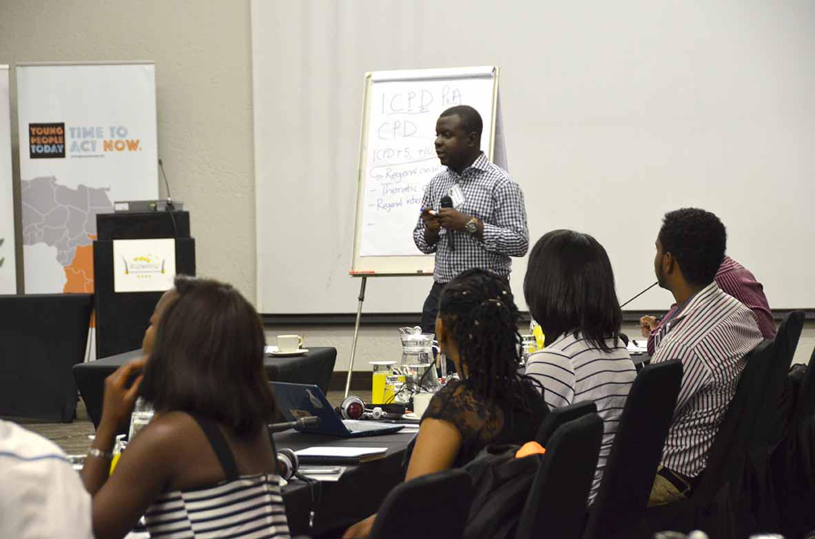 o3unesco's tweet photo. Discussing youth participation in development frameworks: #SDGs #ICPD #ProgrammeofAction @sammykissi #AfriYANGA2015 http://t.co/zbHu0T34WE