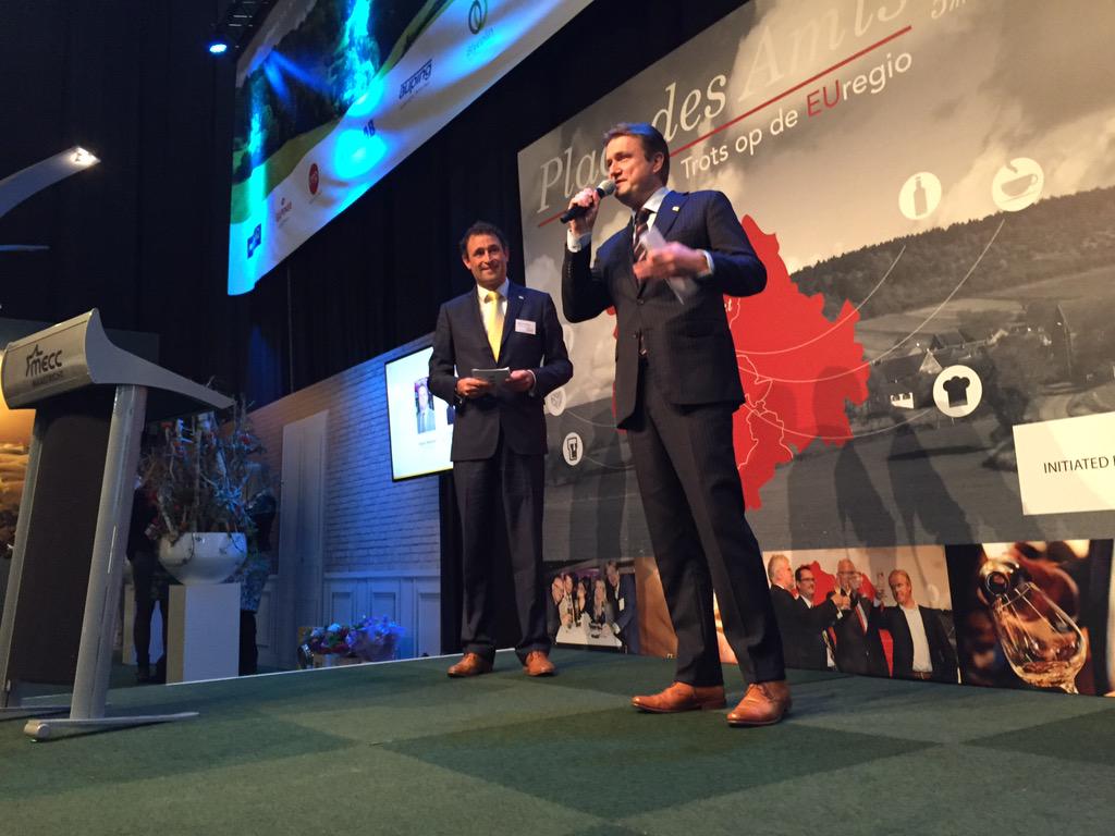 On stage <a href="/RobertMelaard/">Robert Melaard</a> - chairman of the #ColumbusTrophy <a href="/bbbmaastricht/">bbbmaastricht</a>