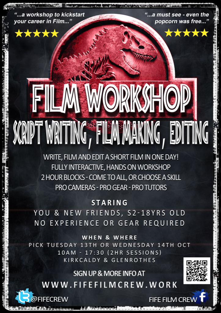 FifeCrew's tweet image. @ScreenEdinburgh Love #Writing, #Film, #Editing? 13-18yrs? bit.ly/F_F_C #fife #kirkcaldy #glenrothes