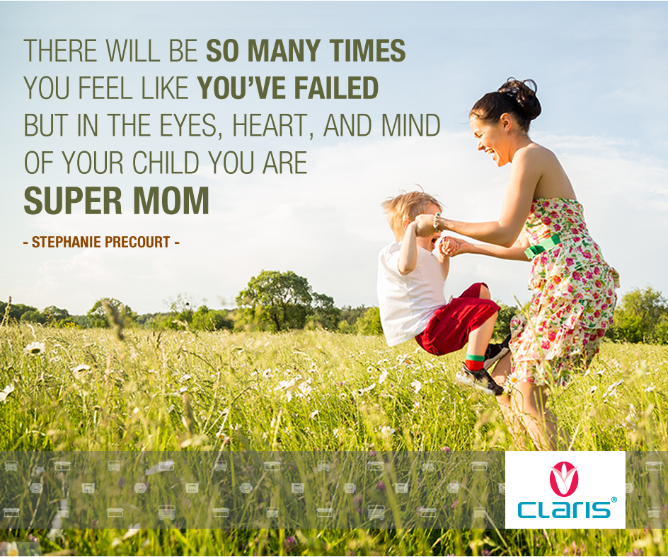 ClarisHome's tweet photo. Sukses ataupun gagal, kamu tetap sosok ibu yang hebat untuk anak-anaknya. Setuju? Retweet dan favorite #CLARISquotes http://t.co/K79nX7D1Ur