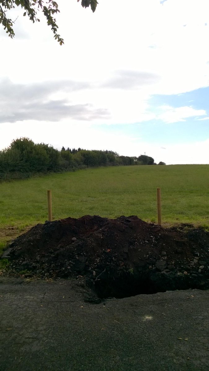 AJGProperty's tweet photo. We created a trench in order to reposition cable from above ground to under ground. Thanks @westernpower BG Electrics http://t.co/89Y0l04z3N