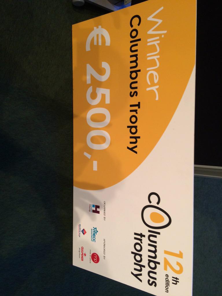 Winner #Columbustrophy #Vinoos the Real wine gum <a href="/RealWINEgum/">mireillereuling</a> #Congrats #groeidiamant #innovation #miseenplace