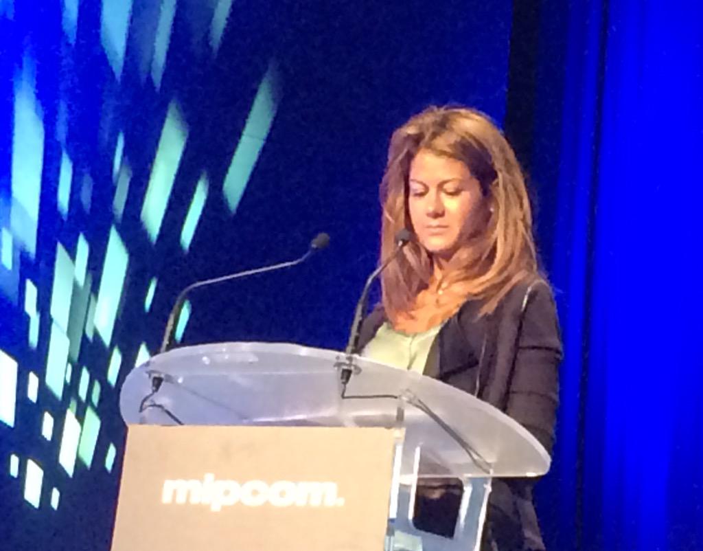 fredericvaulpre's tweet photo. #EurodataTV Head of Research, Sahar Baghery, on stage at #MIPCOM2015 to present the best Turkish Content. http://t.co/v1iJ6RmmIz