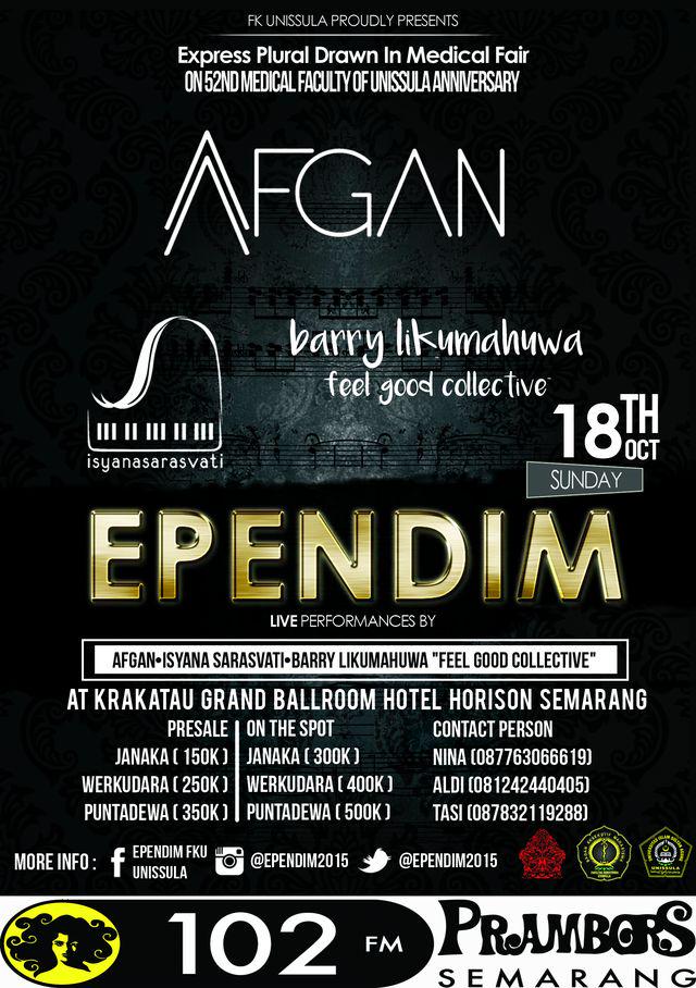 .@ependim2015 w/ <a href="/afgansyah_reza/">-</a> , <a href="/isyanasarasvati/">Isyana Sarasvati</a> , <a href="/BarryLikumahuwa/">Elseos Jeberani E</a> | 18-Okt-2015  @  Hotel Horison Semarang