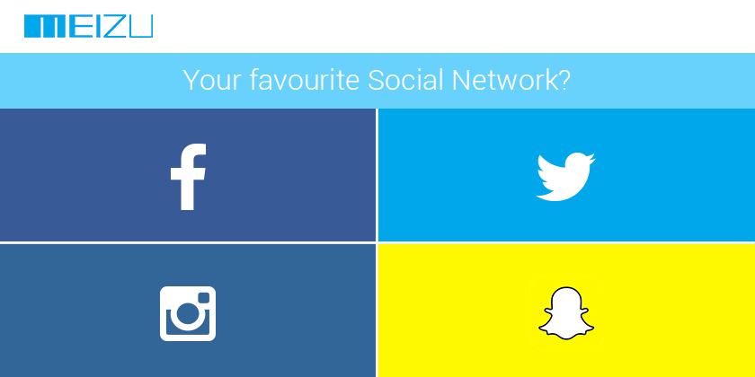 Meizu_India's tweet photo. Which Social network do you use the most on your smartphone? #SocialMediaAddicts   #FavoriteSocialNetwork http://t.co/KSf0iGKDr5