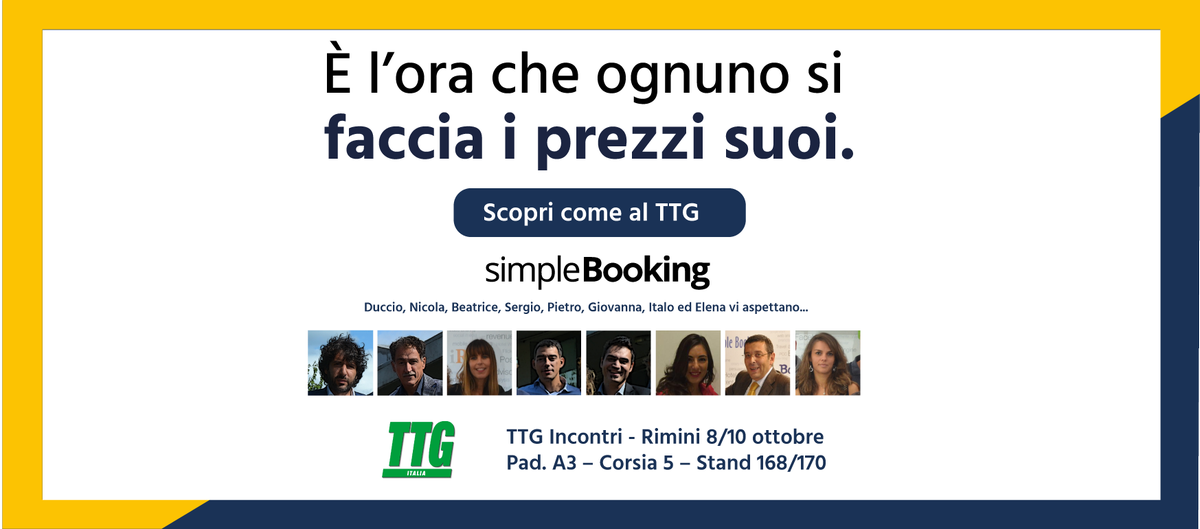 Simple_Booking's tweet photo. #SimpleBooking vi aspetta al #TTG! Con la soluzione definitiva al problema della #RateParity http://t.co/Da3clWdfN7