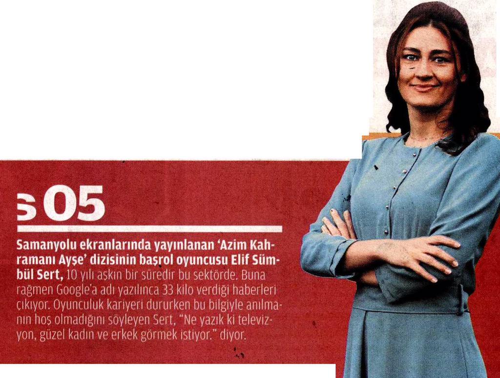 Elif Sümbül Sert <a href="/ZamanGazetesi/">Zaman Gazetesi</a> <a href="/zamancomtr/">Zaman Gazetesi</a> cumartesi ekinde yer alan haberi. @ifsert
