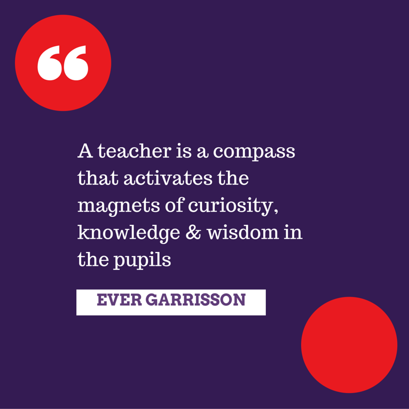 SM_Espana's tweet photo. "A #teacher is a compass..." #EverGarrison #WorldTeachersDay #DíaMundialdelDocente http://t.co/syZZIv8tiv