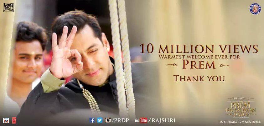 BengSalmanKhan's tweet image. #10MillionViewsOnPRDPTrailer