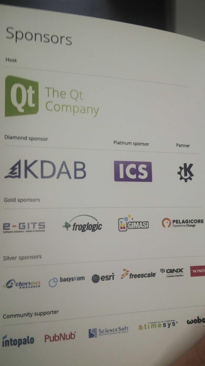 tsdgeos's tweet image. . @kdecommunity is a proud partner of Qt World Summit #qtws