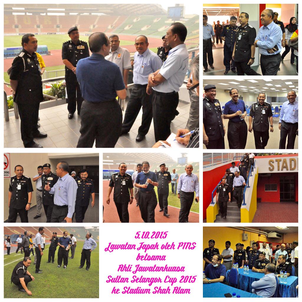 JIMSelangor's tweet photo. Lawatan tapak dihadiri Pengarah Imigresen Neg. Selangor bersama AJK Sultan Selangor Cup 2015 ke Stadium Shah Alam. http://t.co/ZLeSmg0qIJ