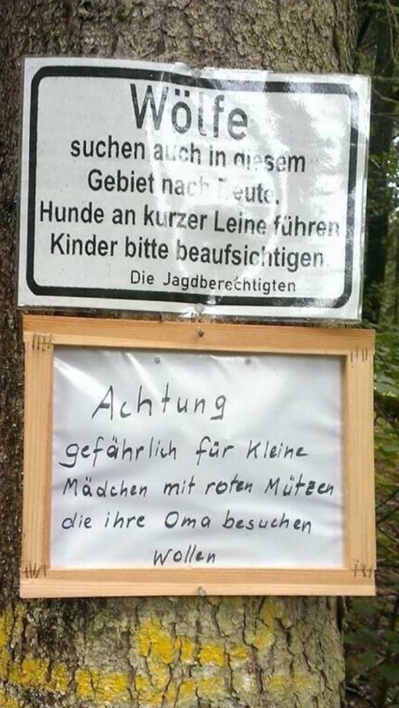 Im Bremer Umland gibt es Wölfe und Humor.