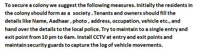 cyberabadpolice's tweet photo. Secure your colonies by implementing our suggestions. #safecolony #cyberabadpolice http://t.co/67B2SqFcV5