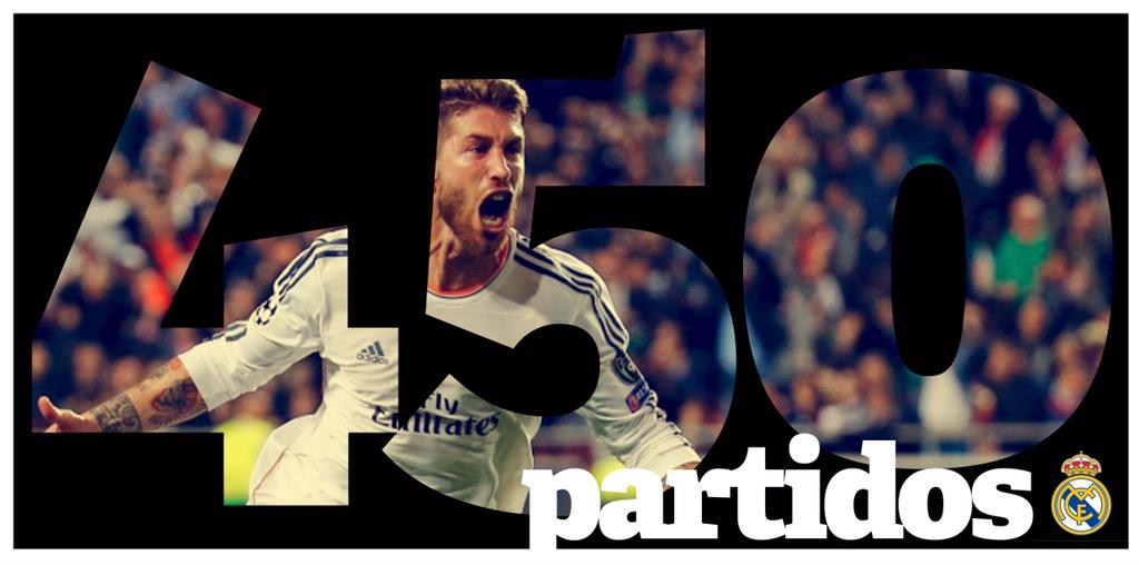 SergioRamos's tweet photo. 450 partidos con este escudo y cientos de recuerdos. ¡Ojalá compartamos muchos más! #HalaMadrid http://t.co/QF53rtRtkM
