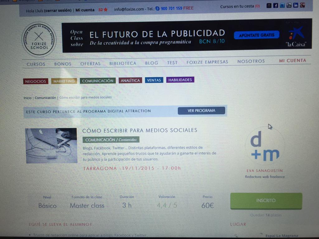 lluispalleja's tweet photo. Así, sin palabras, pendiente de aprender como hacerlo ;-) @evasanagustin nos vemos #foxize #foxizeTGN @agustilopez http://t.co/4ZvkQL0Q8M