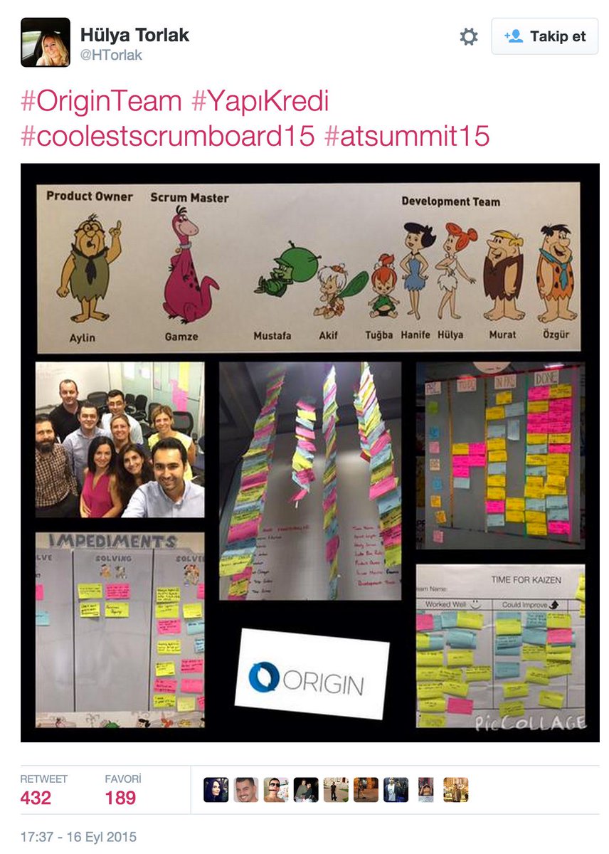 AgileTurkey's tweet photo. #coolestscrumboard15 sonuçlandı. YapıKredi Origin, Vodafone Cheetah ve Akbank MOP takımları kazandılar #atsummit15 http://t.co/QIGm9Q6p9P