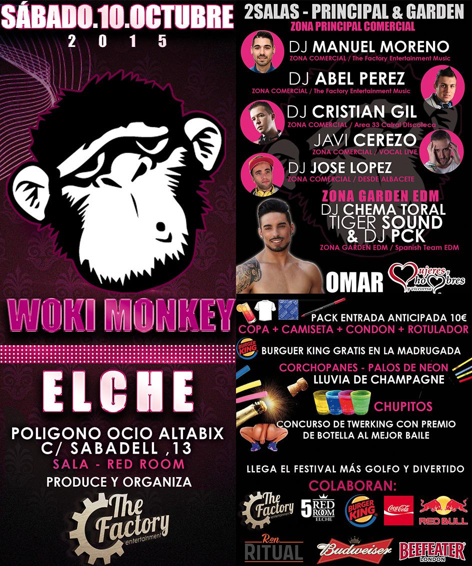EnjoyFiesta's tweet photo. @TheFactoryEnt PRESENTA EN @5RedRoomElche @EnjoyElche 
#WOKIMONKEY - TE DEJAMOS LOS PASOS A SEGUIR DE NUESTRA FIESTA http://t.co/l6m9lmhqsT