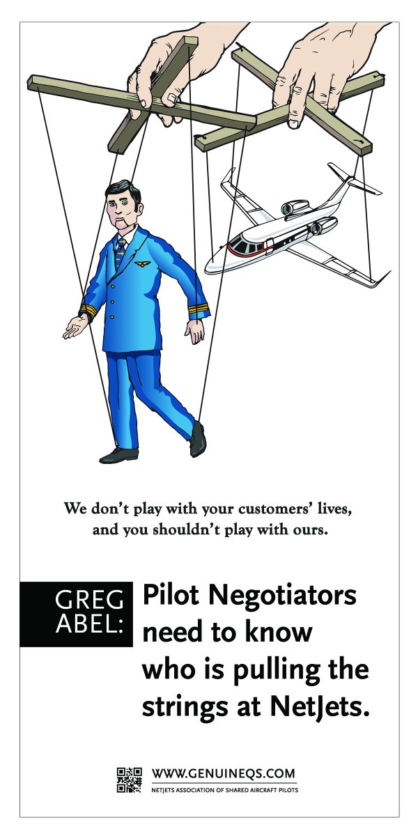 NJASAP's tweet photo. "We don't play with your customers' lives, and you shouldn't play with ours." #NetJets #LaborDispute #NotAGame http://t.co/ThzLMS3OLK