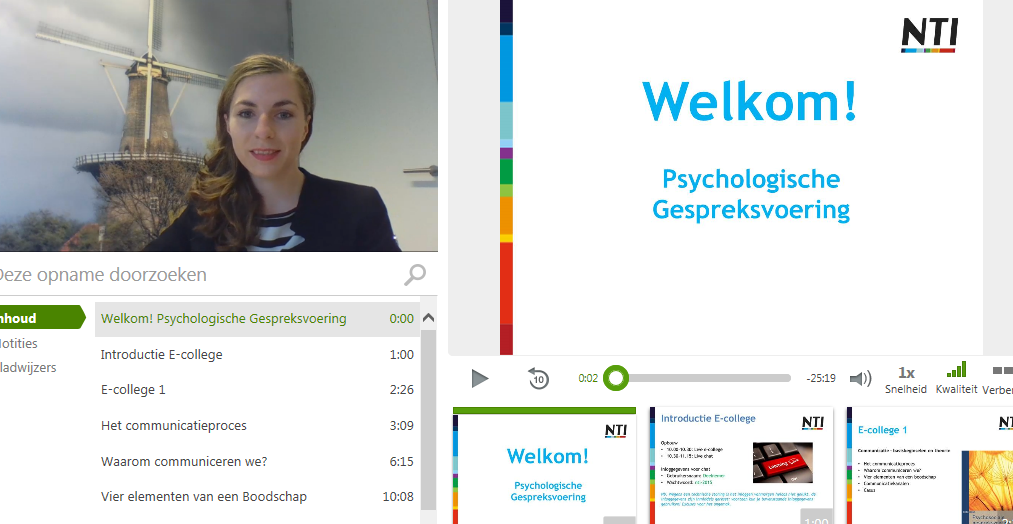 Vandaag eerste live E-college voor studenten Toegepaste Psychologie. Smaakt naar meer. <a href="/NTI_opleidingen/">NTI</a>  #onlineleren