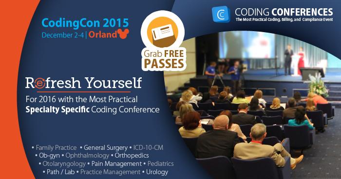 codingcon's tweet image. Join 2016 most practical specialty-specific coding conference. #CodingCon2015
Grab FREE pass goo.gl/PwZplt