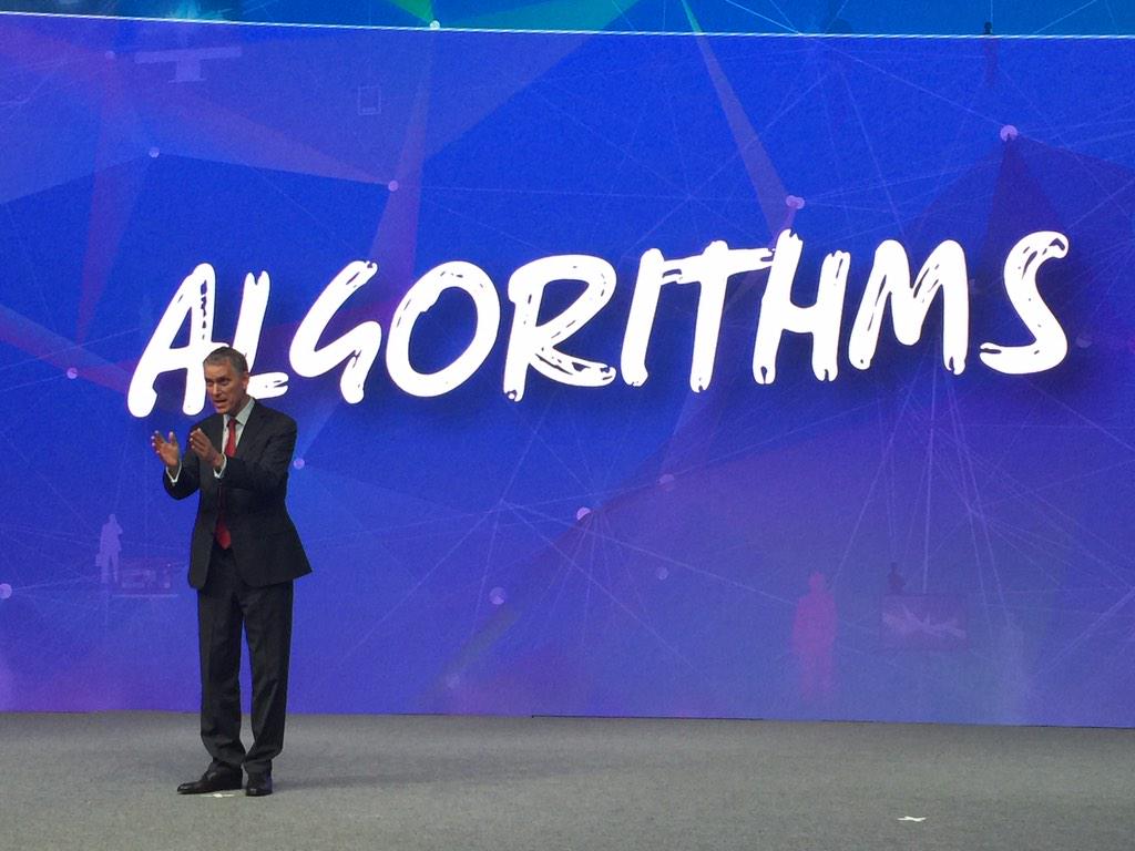 Algorithms are the innovations that make digital business work. @PeterSonderg #GartnerSYM