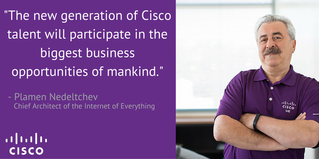Read more about the great things Cisco's Chief Architect of the #IoE has to say. cs.co/6015BzlFb