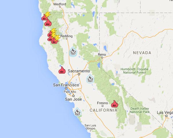 CALFIRE_PIO's tweet photo. CA Fire Summary for 10/5 - Nearly 900 firefighters are battling 7 fires across California. http://t.co/yiwYNlZZOJ http://t.co/H30hZ43JZm