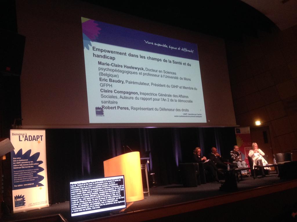 CyClaverie's tweet photo. Salve de questions pr nos intervenants sur #empowerment aux journées prendre soin 2015 de @LADAPT #JPS2015 http://t.co/QD1I8v2Wpi