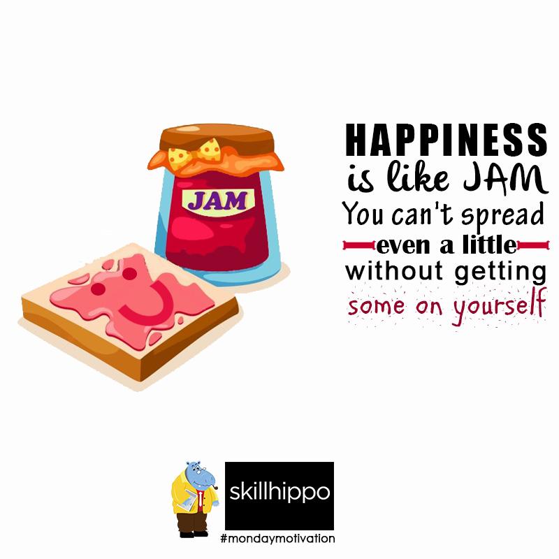 skillhippo's tweet photo. Let's spread some happiness today! #MondayMotivation #Happiness http://t.co/HzHpUMu6q4