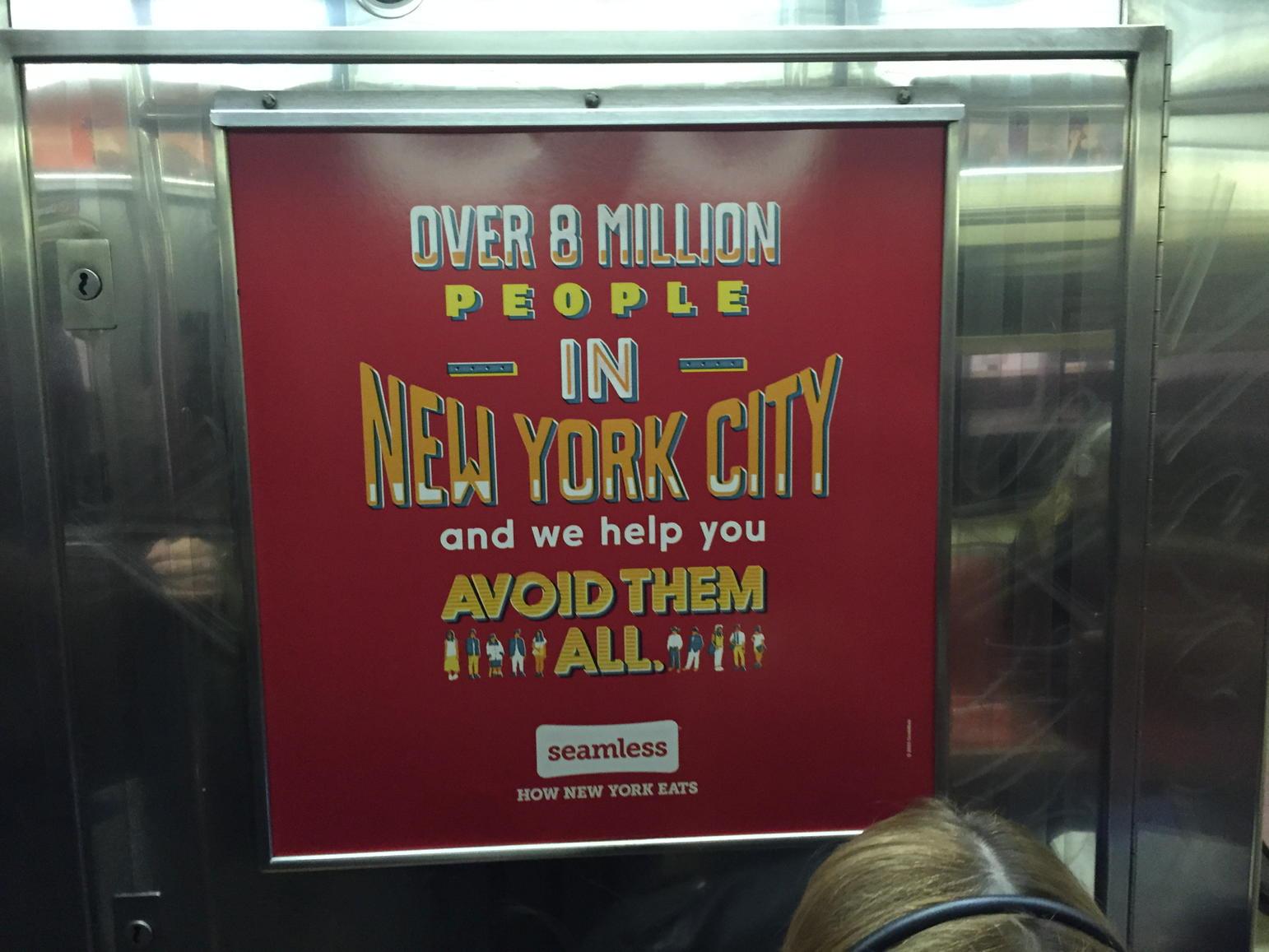 Diane Tuman on X: Clever #nyc ad campaign by @seamless @grubhub