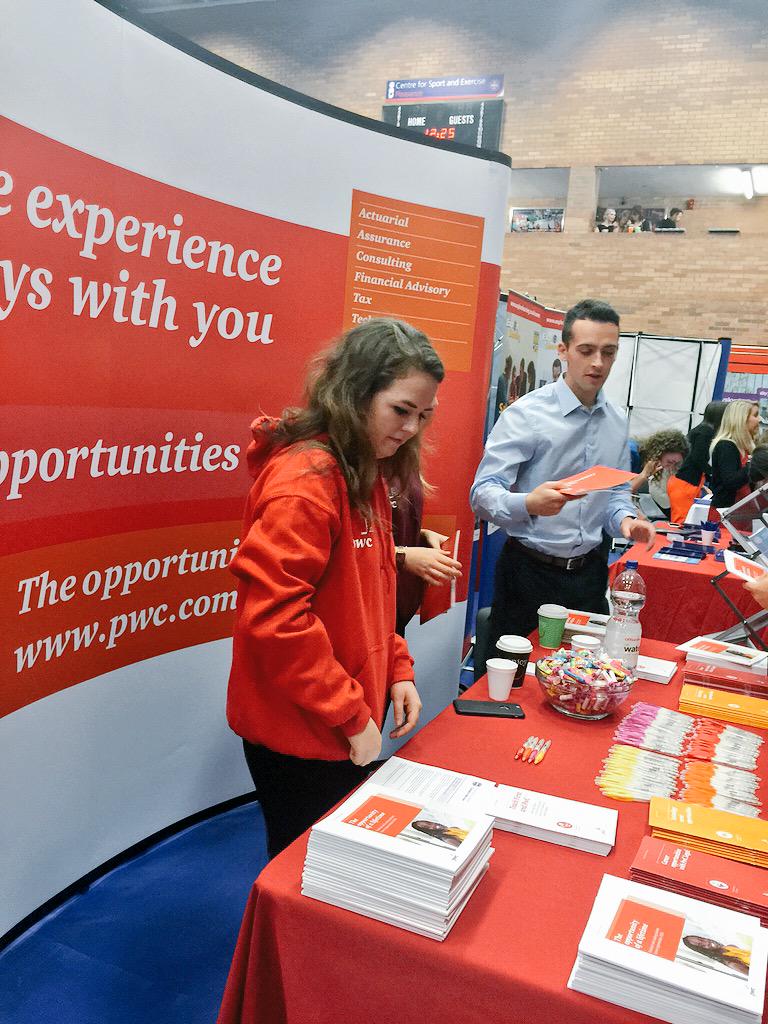AmyT_PwC's tweet photo. Edinburgh Careers Fair looking busy already! @PwC_Scotland http://t.co/EmhTM47kCn