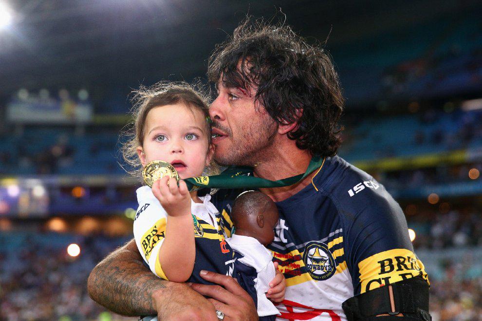 Naples63's tweet photo. Johnathan Thurston and his daughter with her black doll... http://t.co/jb5eHqUINo