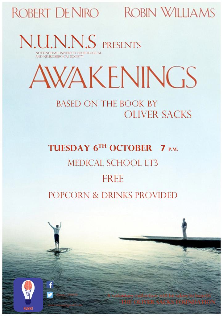 Notts_NUNNS's tweet photo. REMINDER: Awakenings, tomorrow, 7pm, LT3, Medical School, free popcorn! http://t.co/yD5UESf6Lc