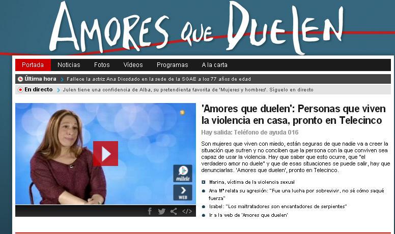 NiUnaMas's tweet photo. A partir del miércoles, nueva temporada de Amores que duelen @telecincoes #violenciadegenero http://t.co/1qqyuHZ5Fz http://t.co/6eRJljld3i